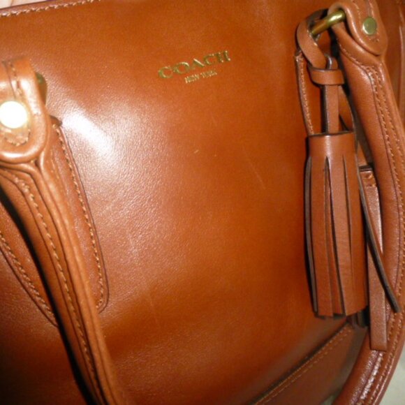 Coach Legacy Candace Carryall Leather Satchel Handbag Brown Tote 19890 - Picture 6 of 16